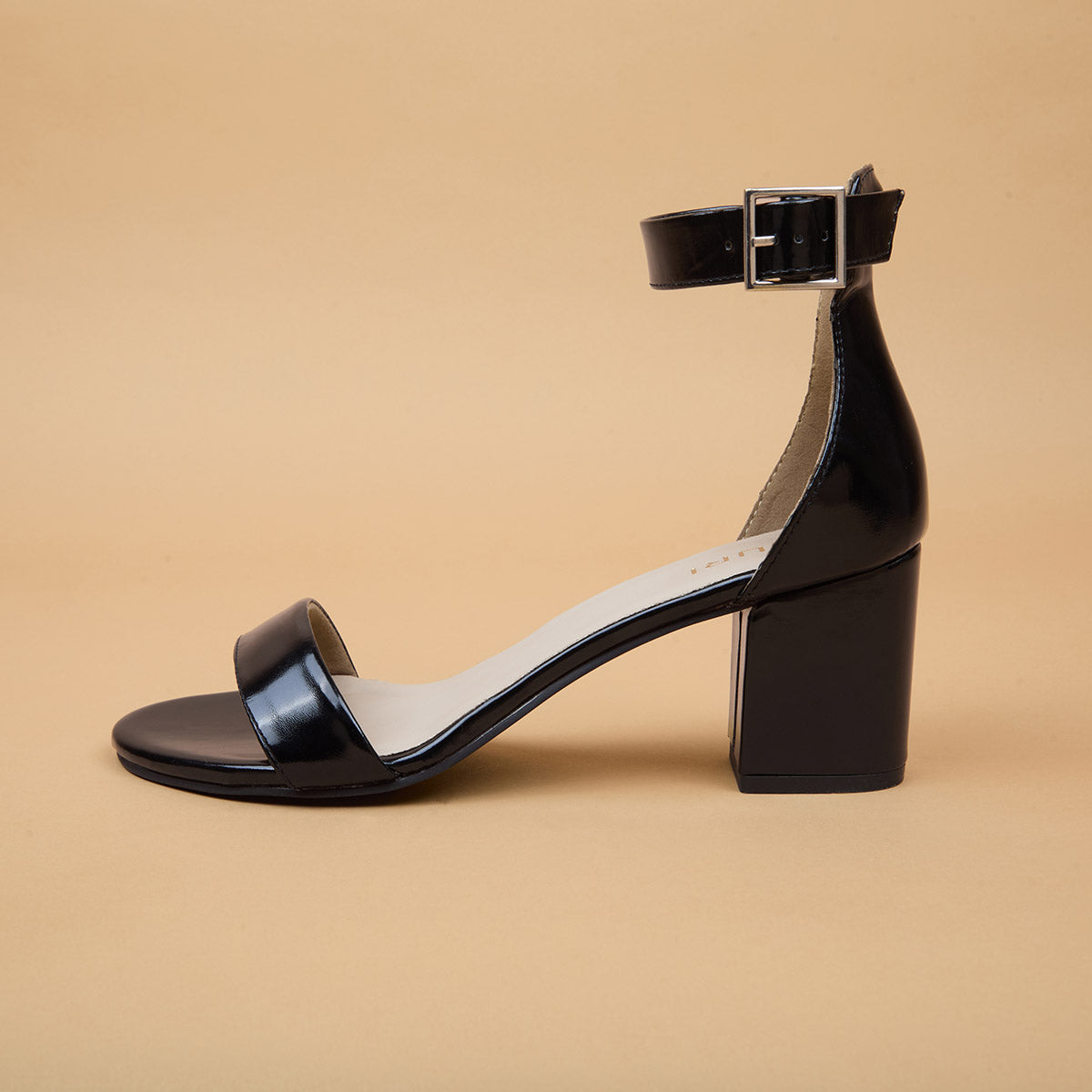 Mia Solid Ankle Strap Heels