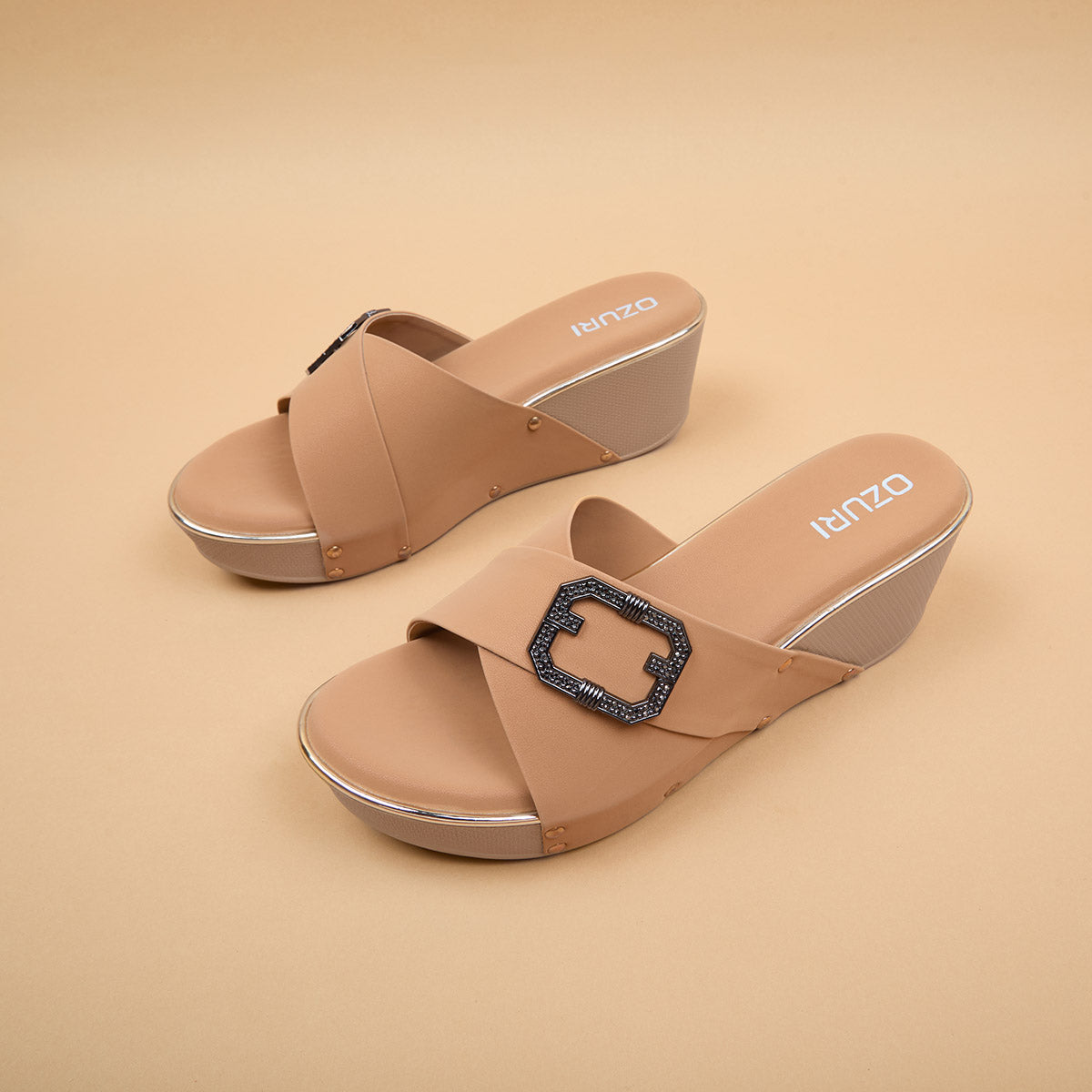 Adhira Slip On Wedges