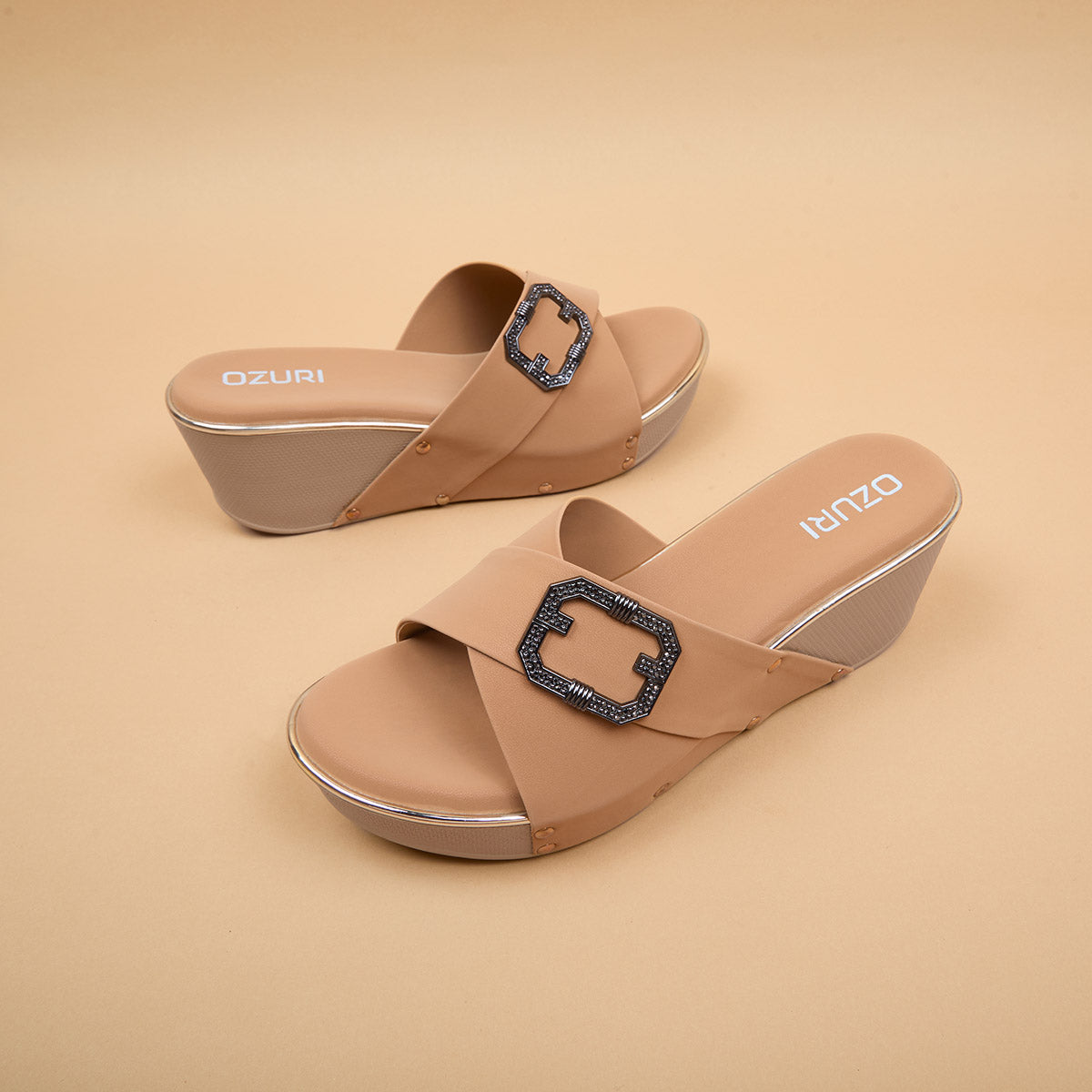 Adhira Slip On Wedges