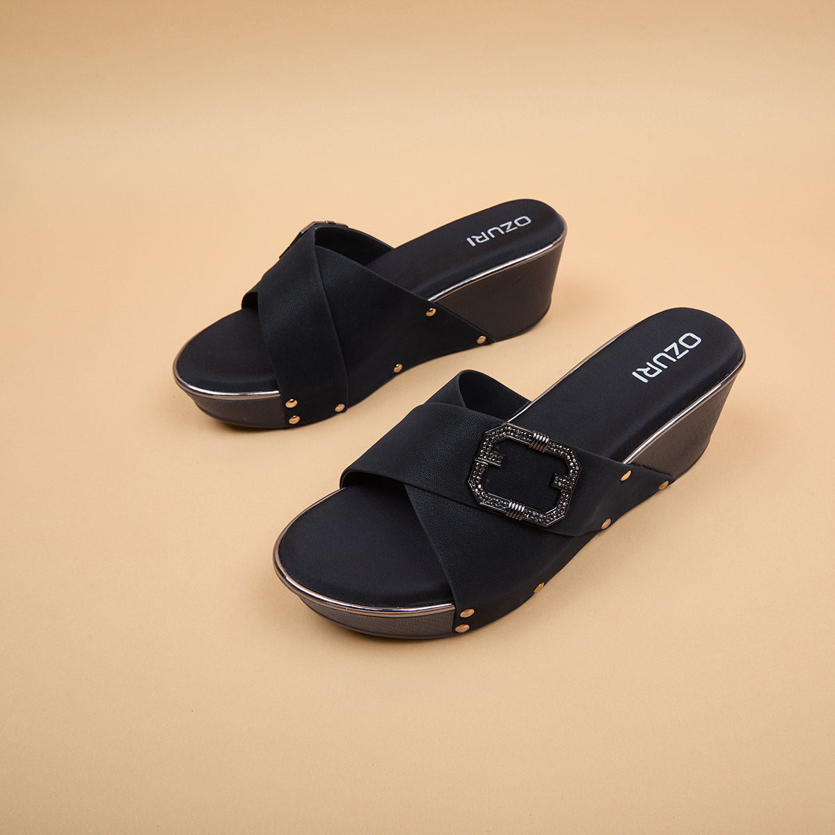 Adhira Slip On Wedges