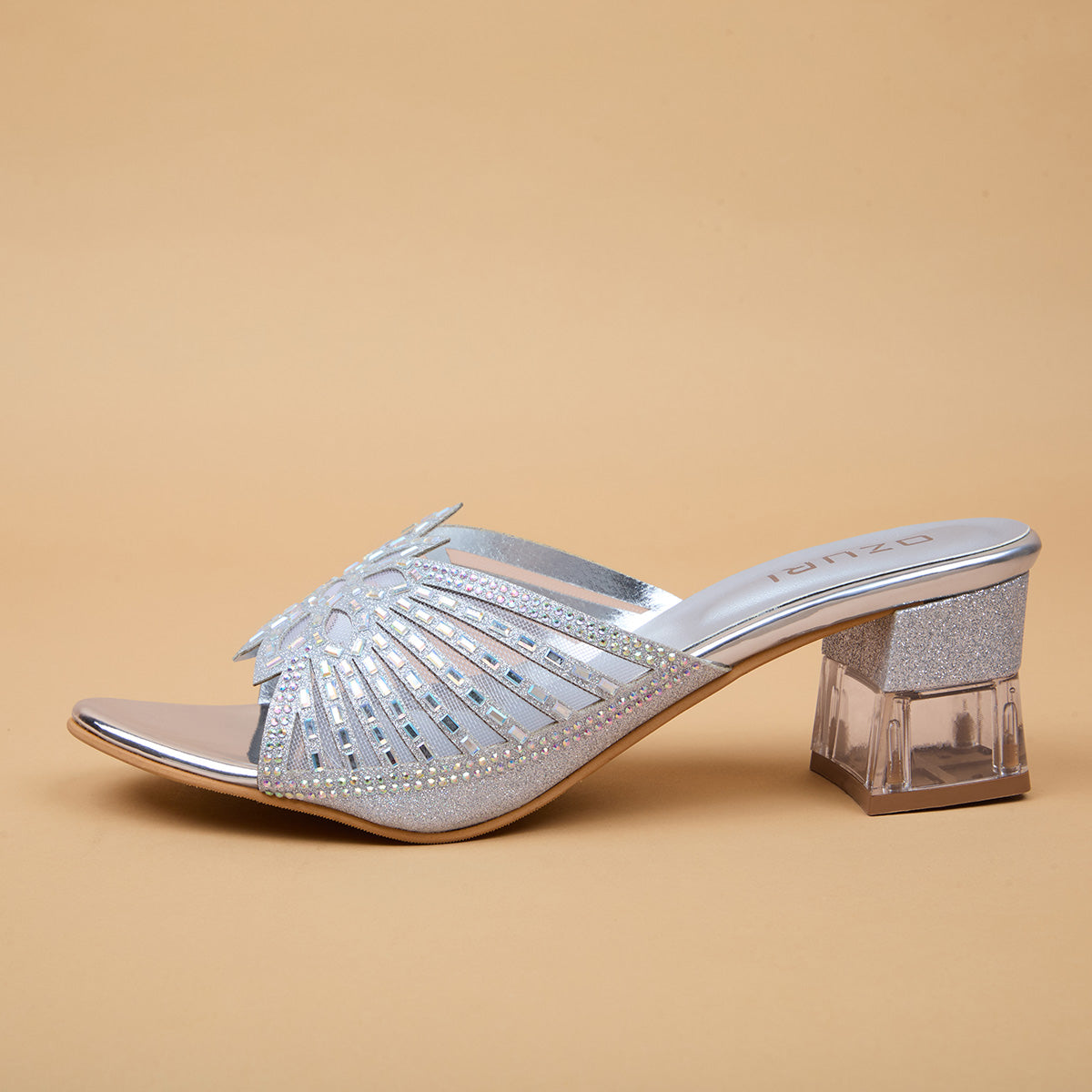 Shifa Embellished Slip On Heels