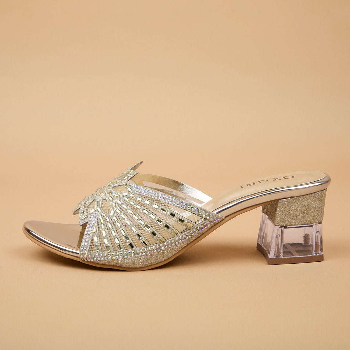 Shifa Embellished Slip On Heels