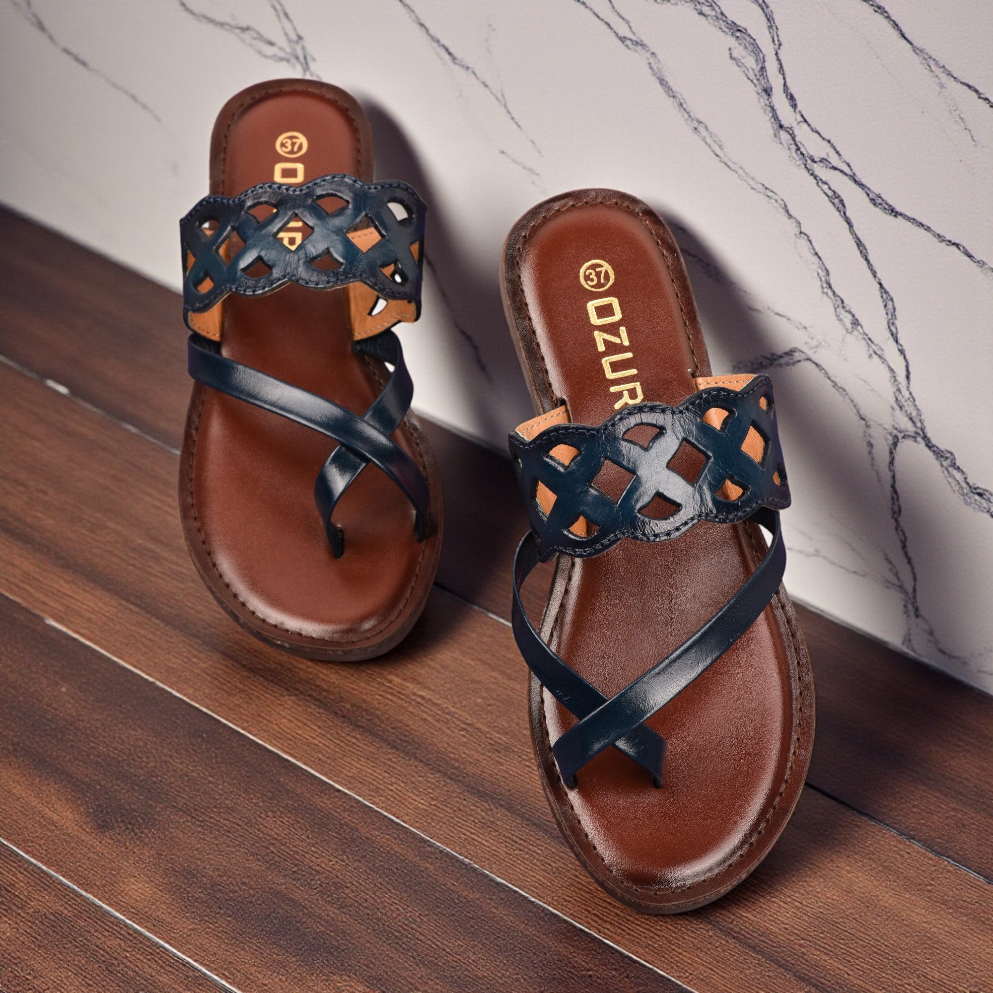 Trendy Cutwork Slip-On Flat Sandal for Women